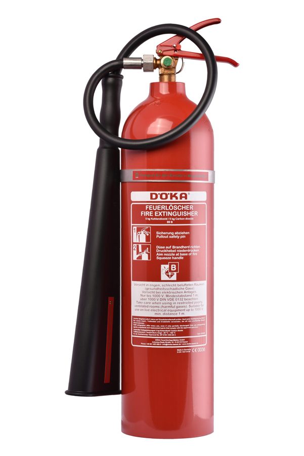 Döka-Feuerlöscher, Kohlendioxid